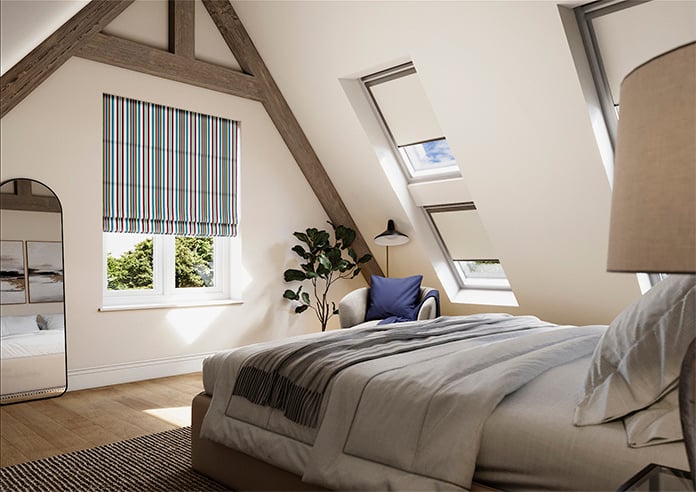 The British Stripe Co. Elizabeth, London No.1 - Roman Blind - Image 6